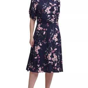 JESSICA HOWARD Plus Size Ruched A-Line Dress